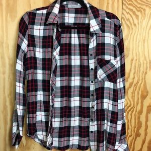 Red white and black flannel